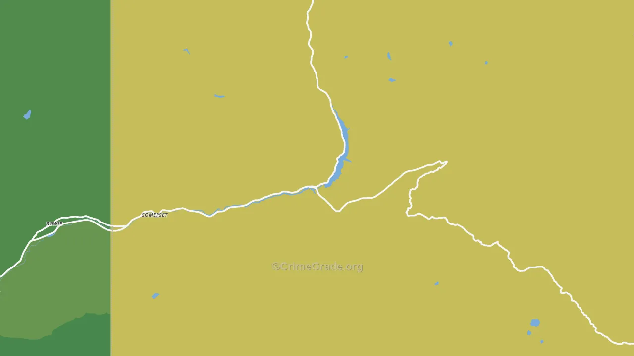 Somerset, CO Map of Vehicle Theft Rates