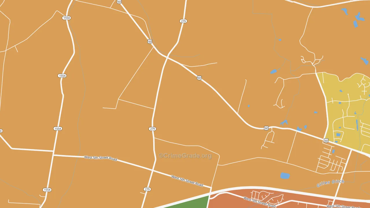 Sorgho, KY Map of Vehicle Theft Rates