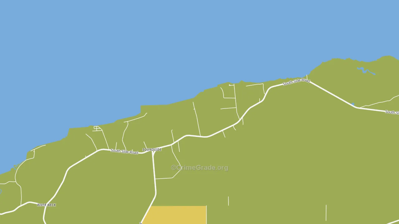 Soundside, NC Map of Vehicle Theft Rates