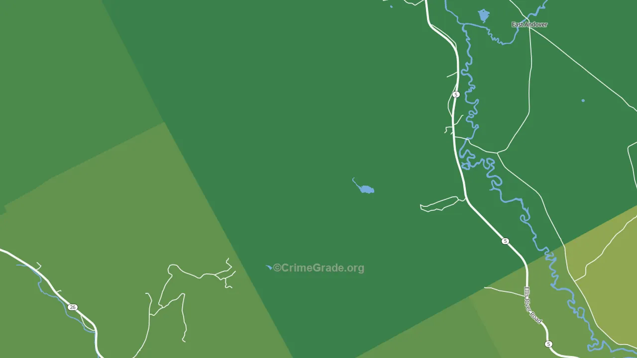 South Andover, ME Map of Vehicle Theft Rates