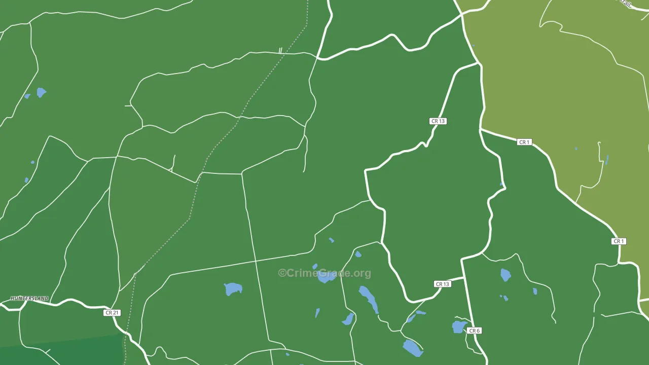South Berne, NY Map of Vehicle Theft Rates
