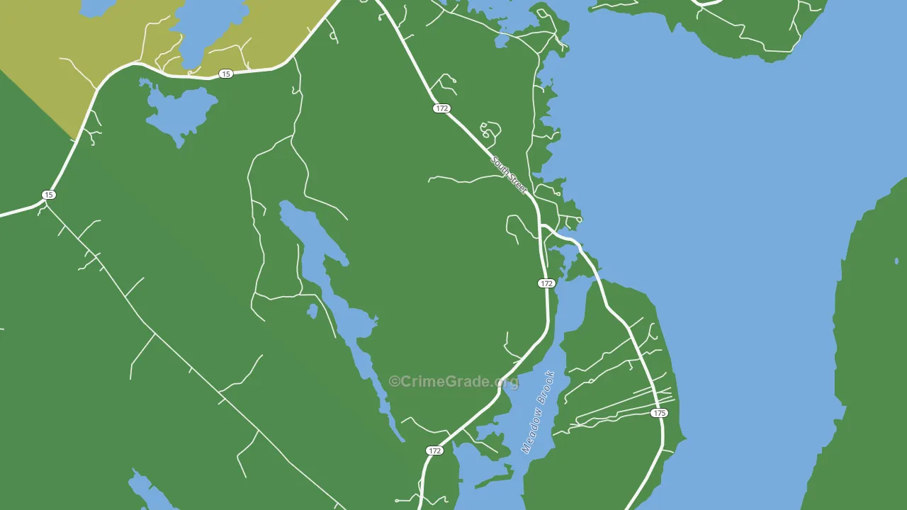 South Blue Hill, ME Map of Vehicle Theft Rates