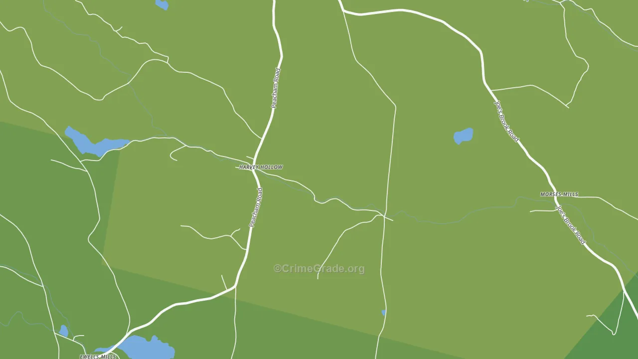 South Danville, VT Map of Vehicle Theft Rates