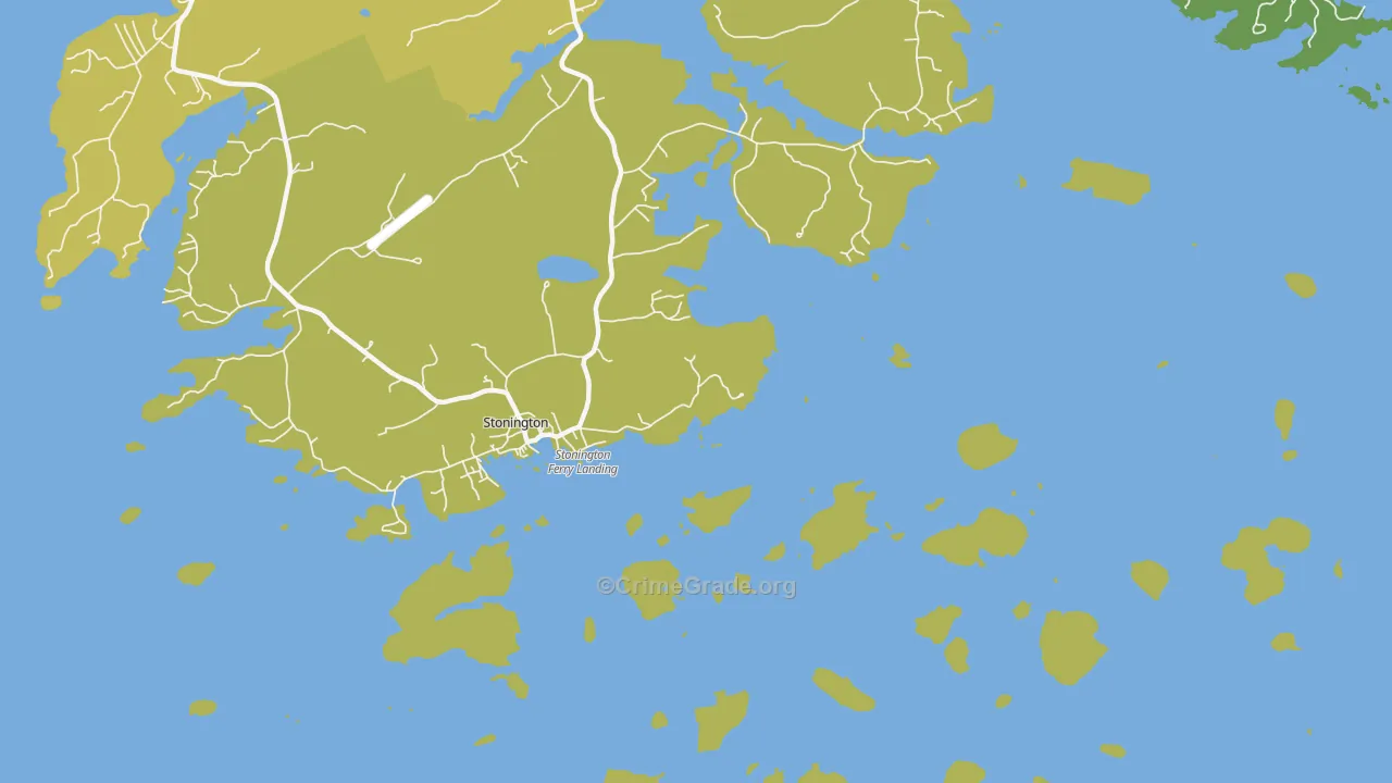 South Deer Isle, ME Map of Vehicle Theft Rates