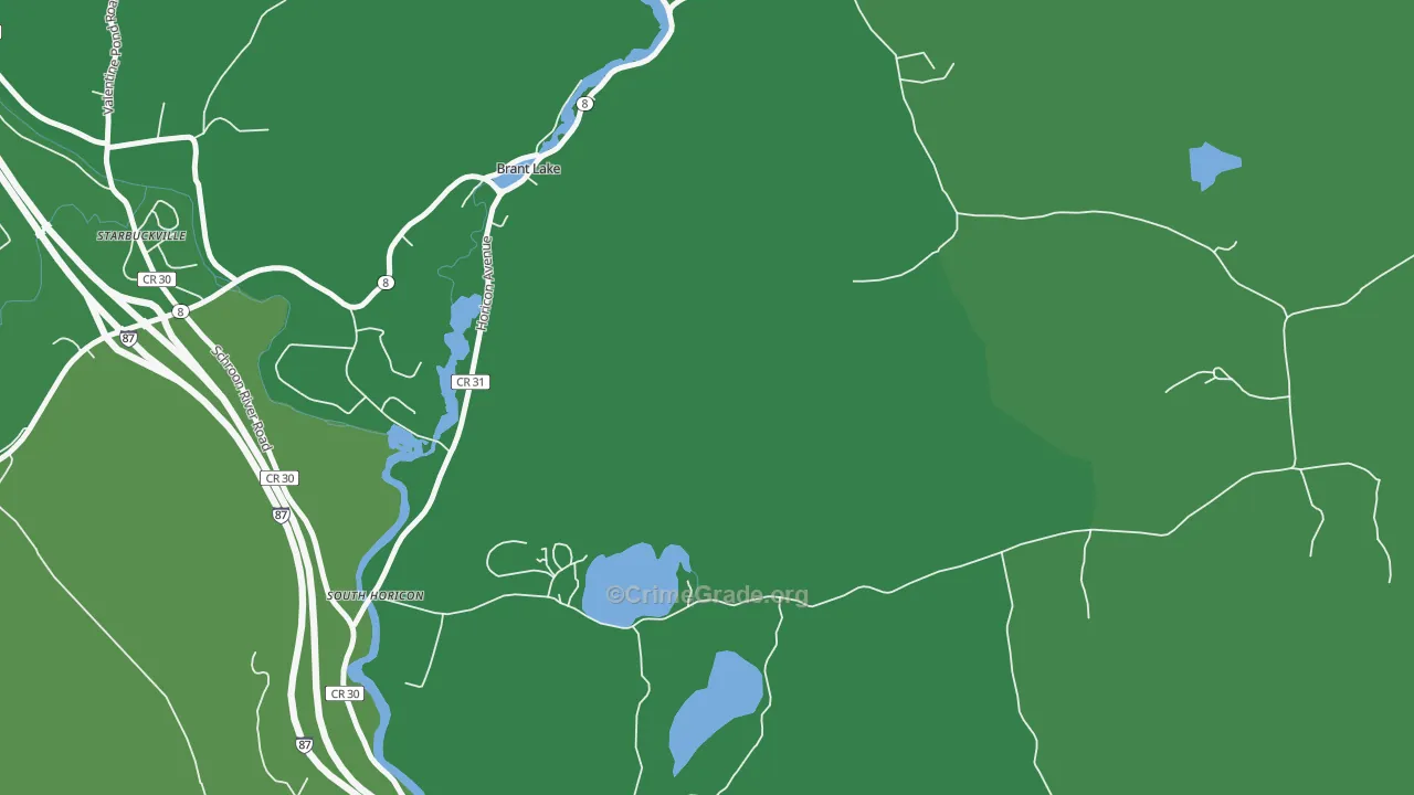 South Horicon, NY Map of Vehicle Theft Rates
