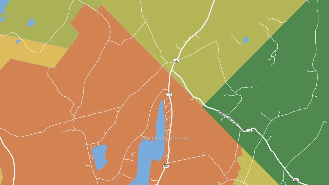 South Liberty, ME Map of Vehicle Theft Rates