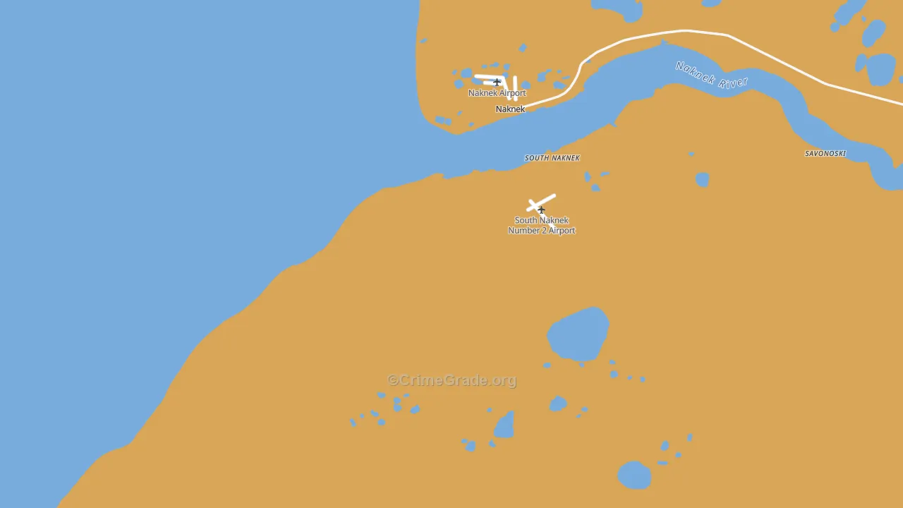 South Naknek, AK Map of Vehicle Theft Rates