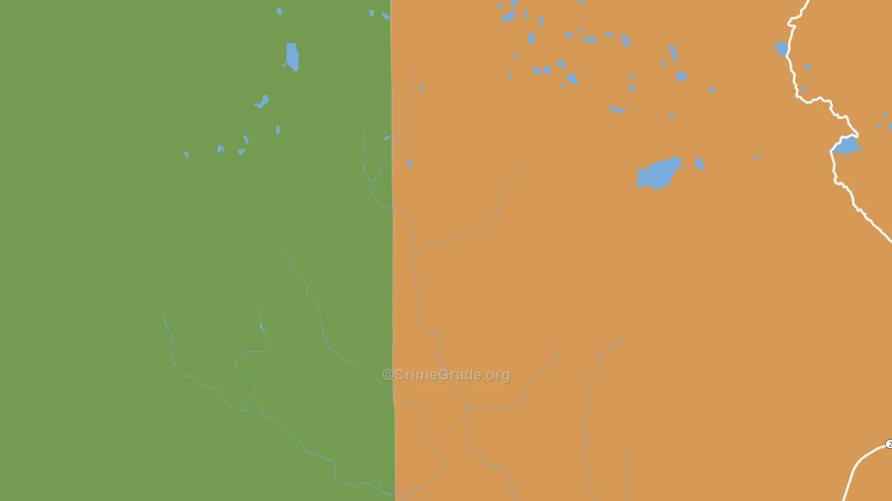 South Pass City, WY Map of Vehicle Theft Rates