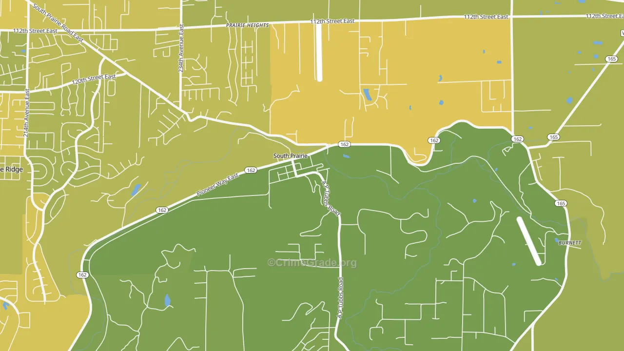 South Prairie, WA Map of Vehicle Theft Rates