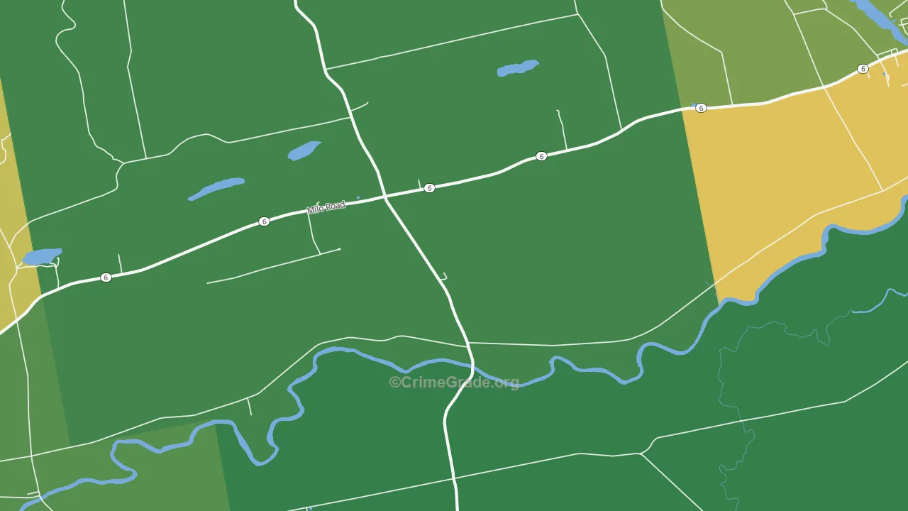 South Sebec, ME Map of Vehicle Theft Rates