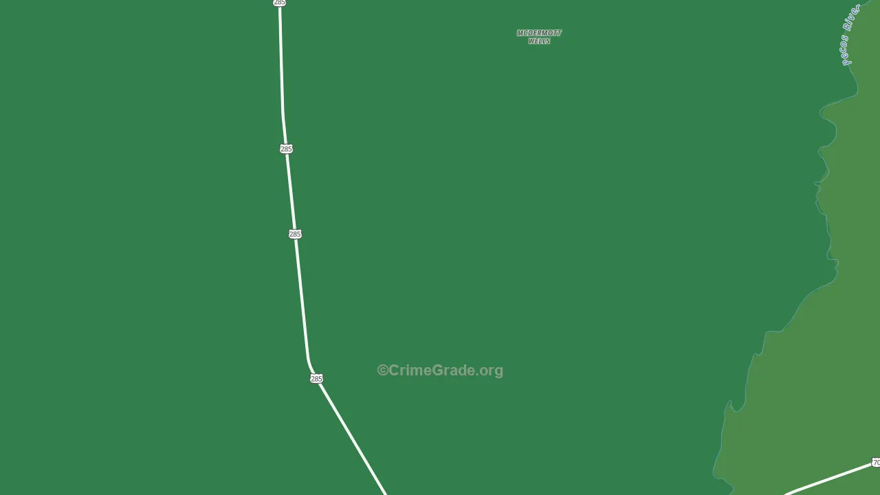 South Spring Acres, NM Map of Vehicle Theft Rates