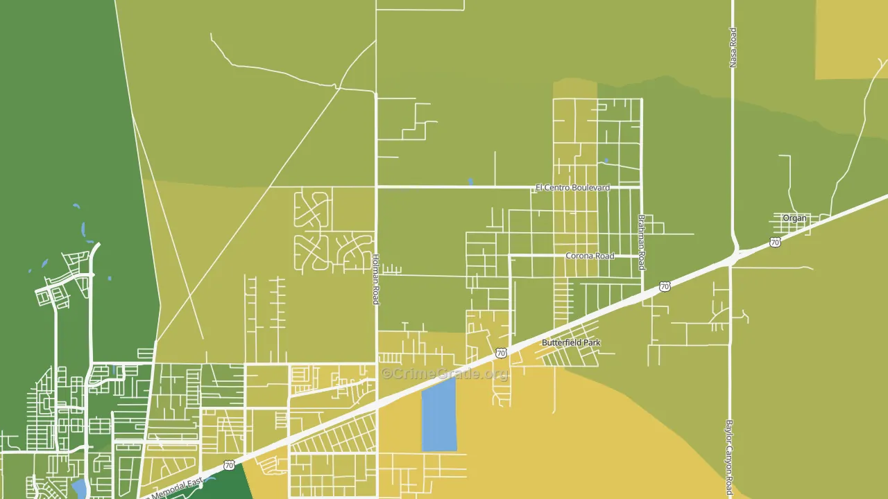 Spaceport City, NM Map of Vehicle Theft Rates