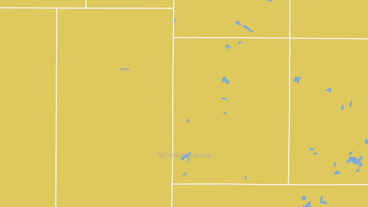 Spain, SD Map of Vehicle Theft Rates