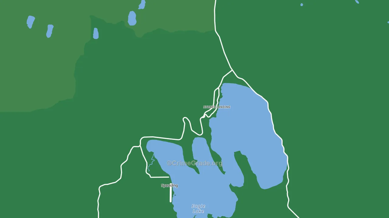 Spalding Tract, CA Map of Vehicle Theft Rates