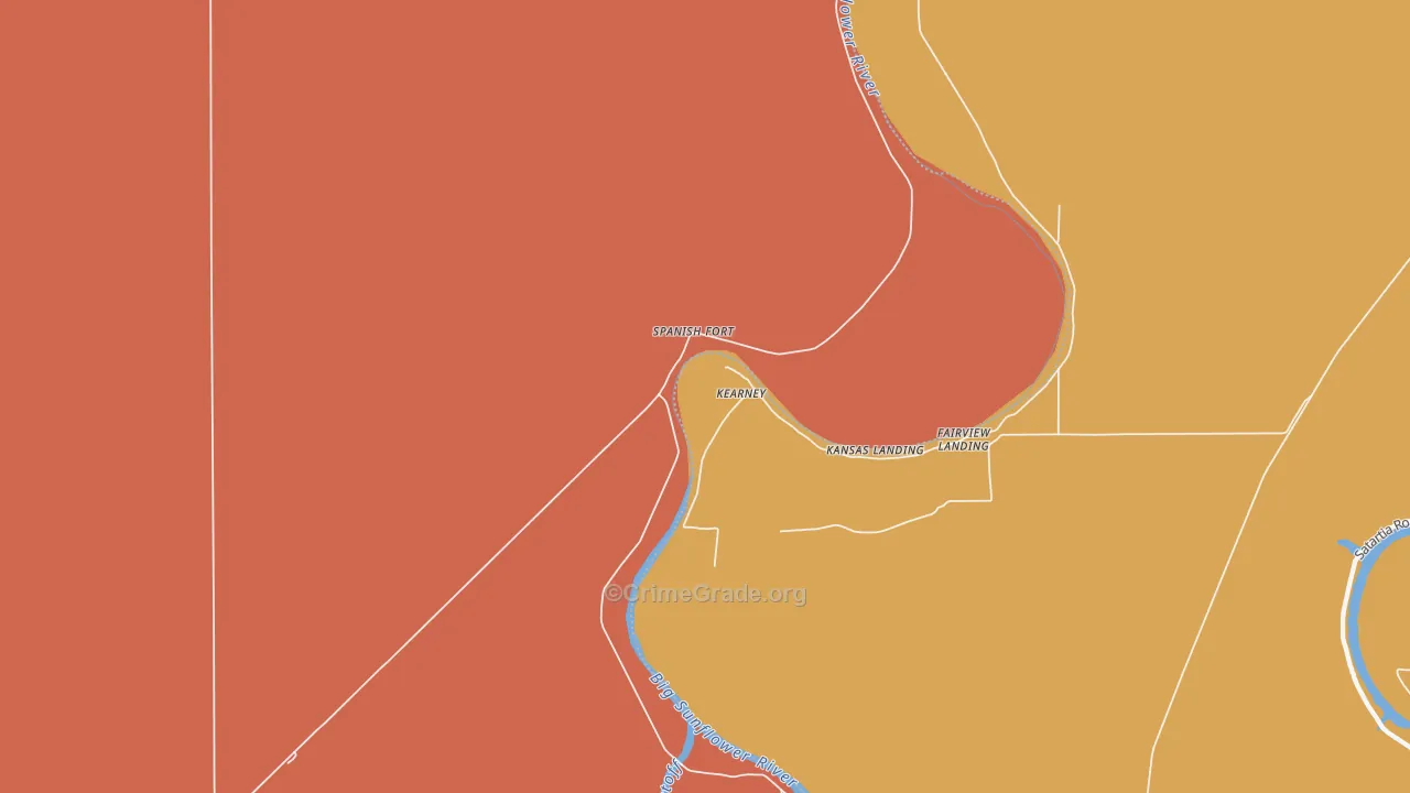Spanish Fort, MS Map of Vehicle Theft Rates
