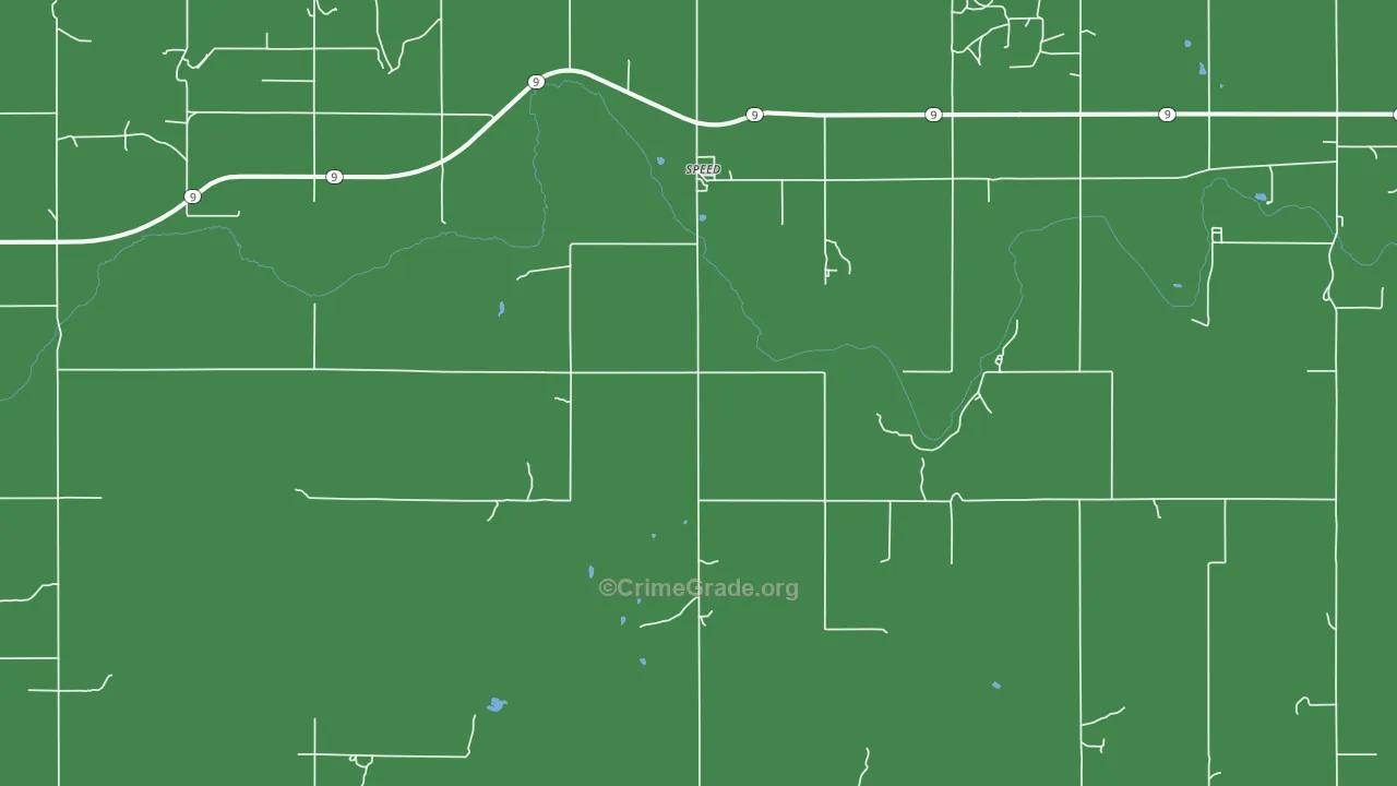 Speed, KS Map of Vehicle Theft Rates