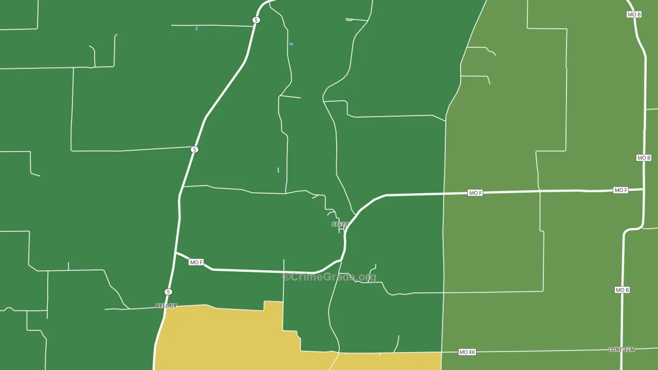 Speed, MO Map of Vehicle Theft Rates