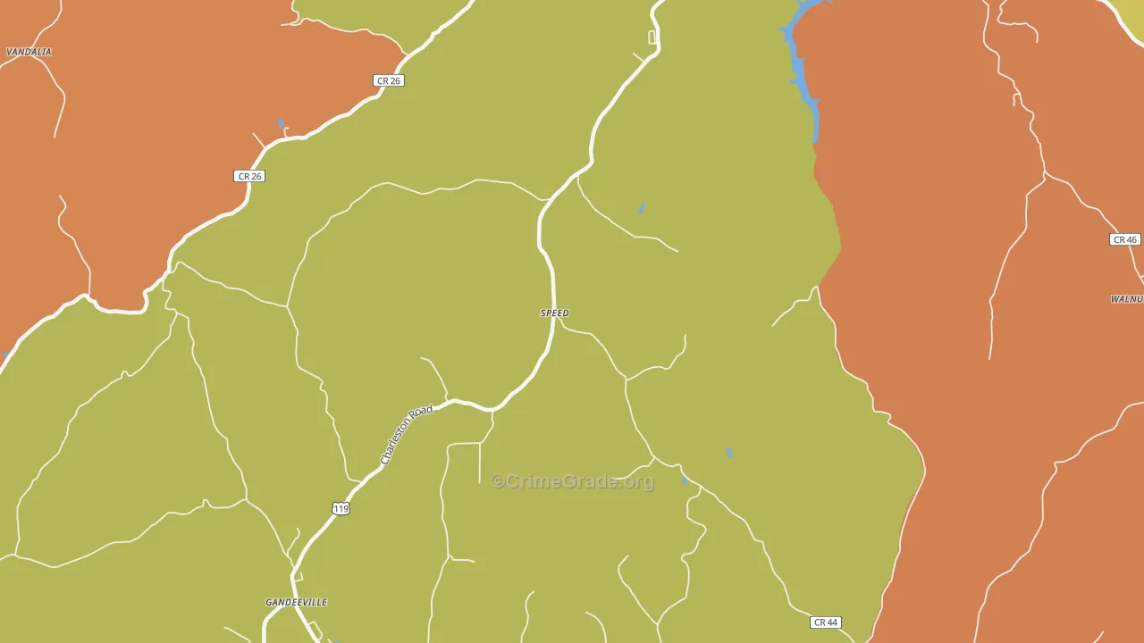 Speed, WV Map of Vehicle Theft Rates