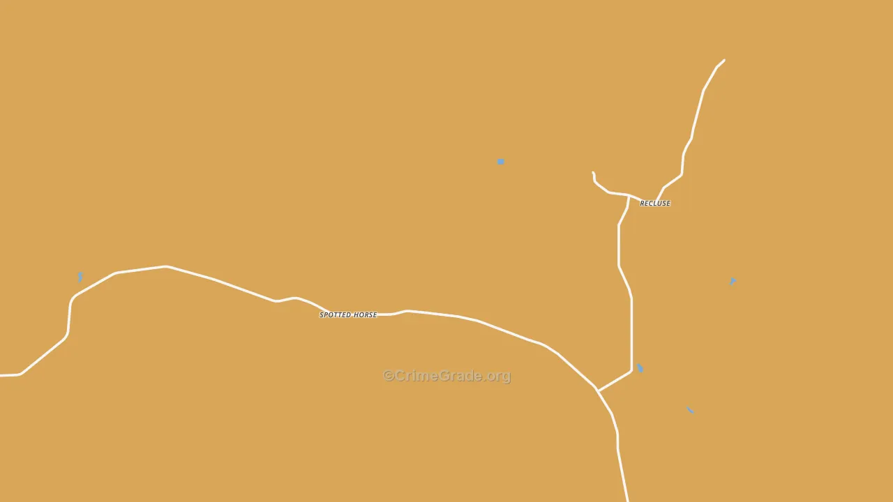 Spotted Horse, WY Map of Vehicle Theft Rates