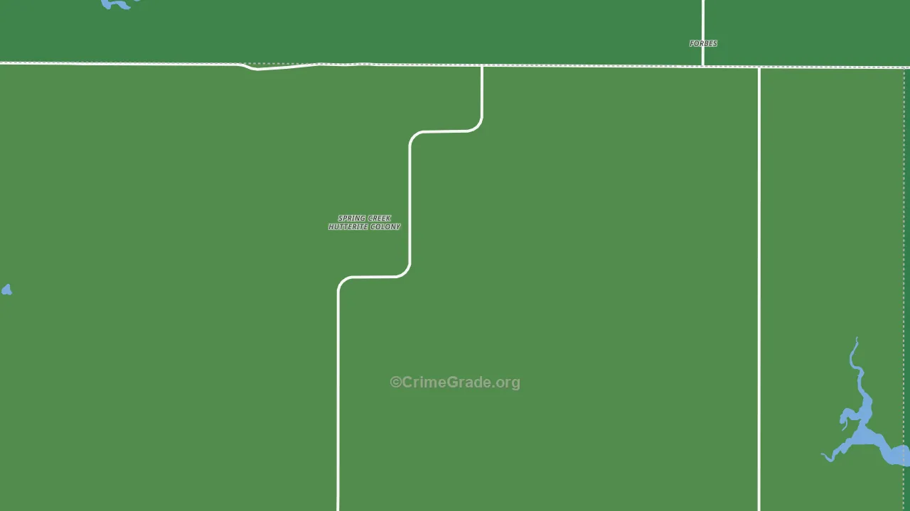 Spring Creek Colony, SD Map of Vehicle Theft Rates