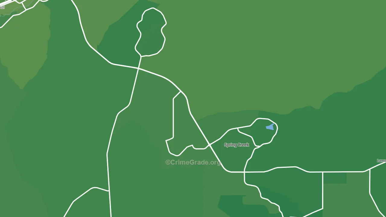 Spring Creek, NV Map of Vehicle Theft Rates