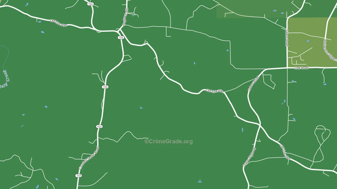 Spring Valley, PA Map of Vehicle Theft Rates