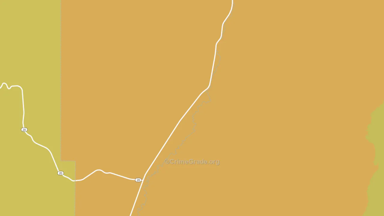 Spry, UT Map of Vehicle Theft Rates