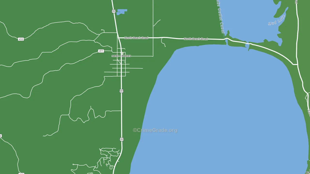 St. Charles, ID Map of Vehicle Theft Rates