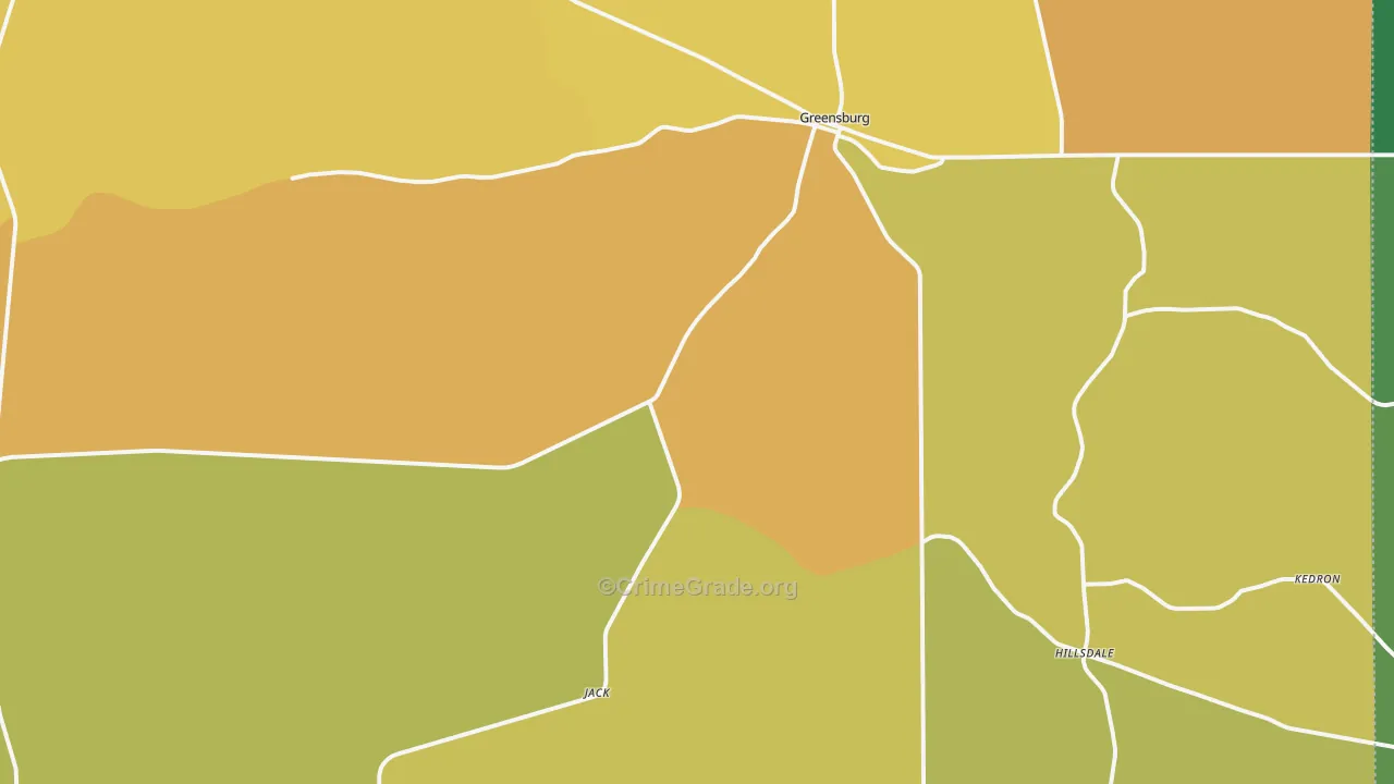 St. Helena Parish, LA Map of Vehicle Theft Rates