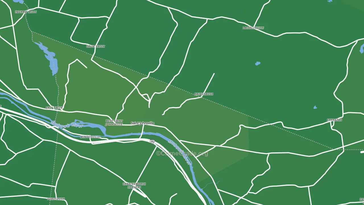 St. Johnsville, NY Map of Vehicle Theft Rates