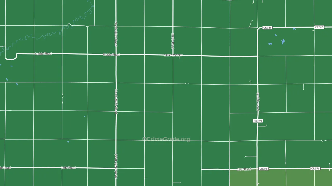 St. Joseph, KS Map of Vehicle Theft Rates