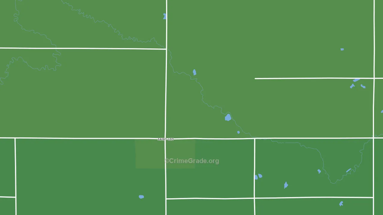 St. Leo, MN Map of Vehicle Theft Rates