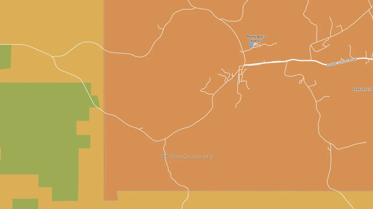 St. Pierre, MT Map of Vehicle Theft Rates