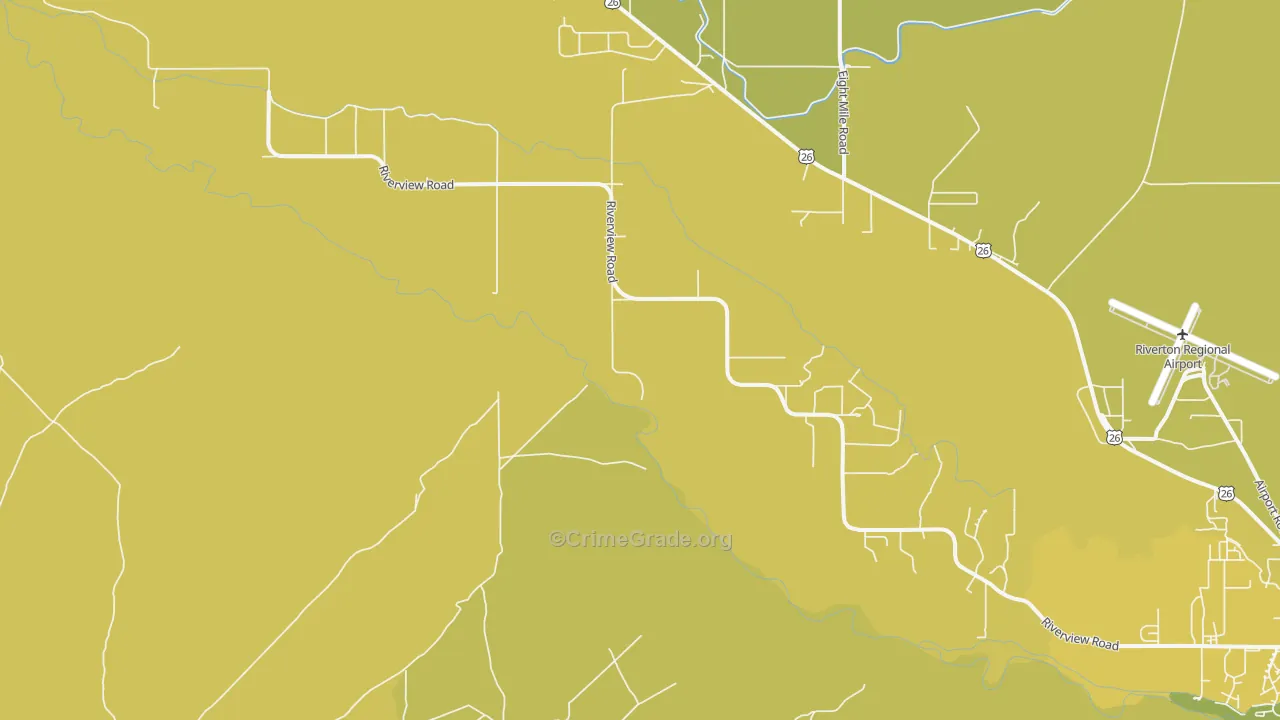 St. Stephens, WY Map of Vehicle Theft Rates