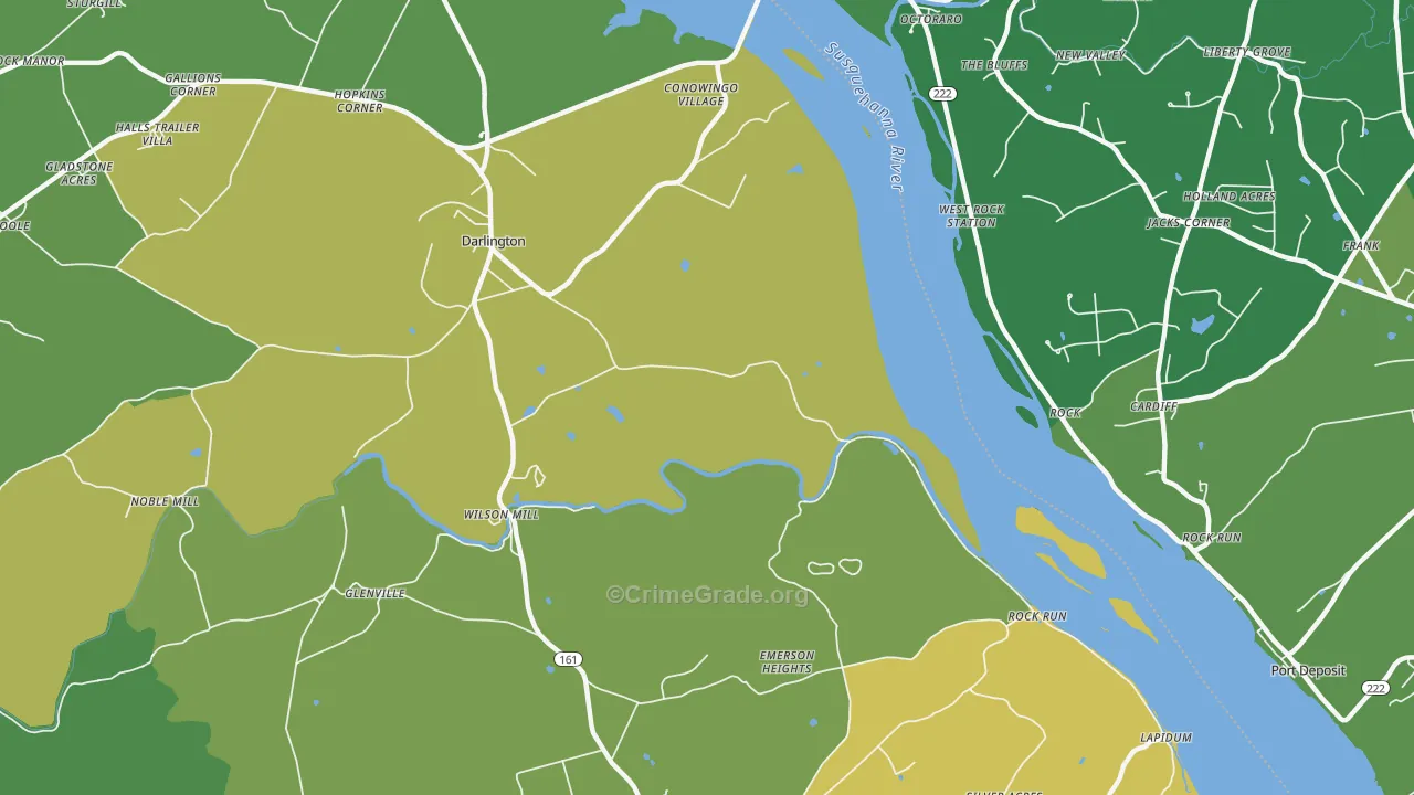 Stafford, MD Map of Vehicle Theft Rates