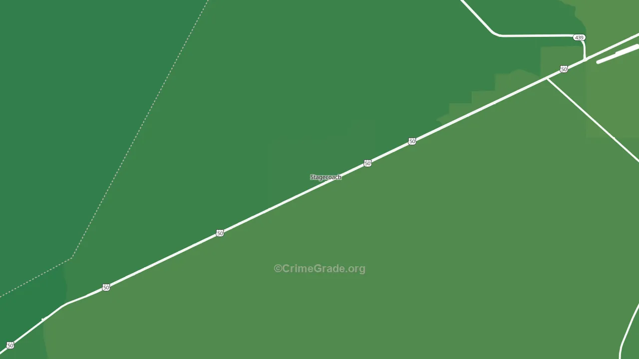Stagecoach, NV Map of Vehicle Theft Rates