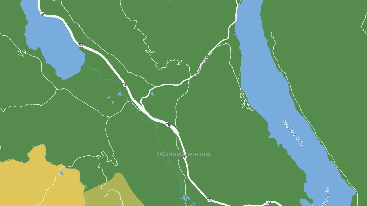 Stampede, WA Map of Vehicle Theft Rates