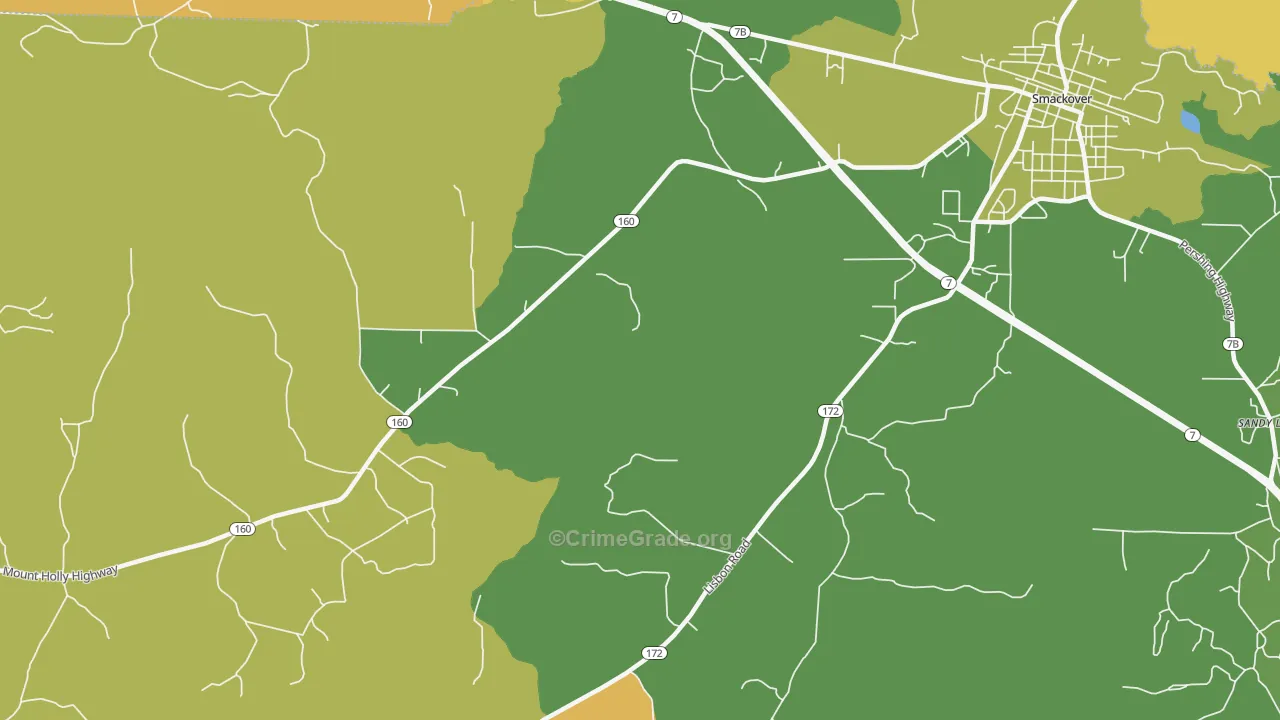 Standard Umpstead, AR Map of Vehicle Theft Rates