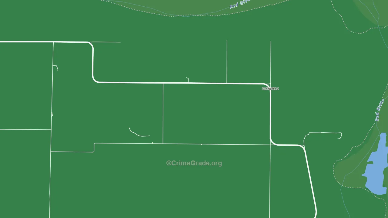 Stanfield, TX Map of Vehicle Theft Rates