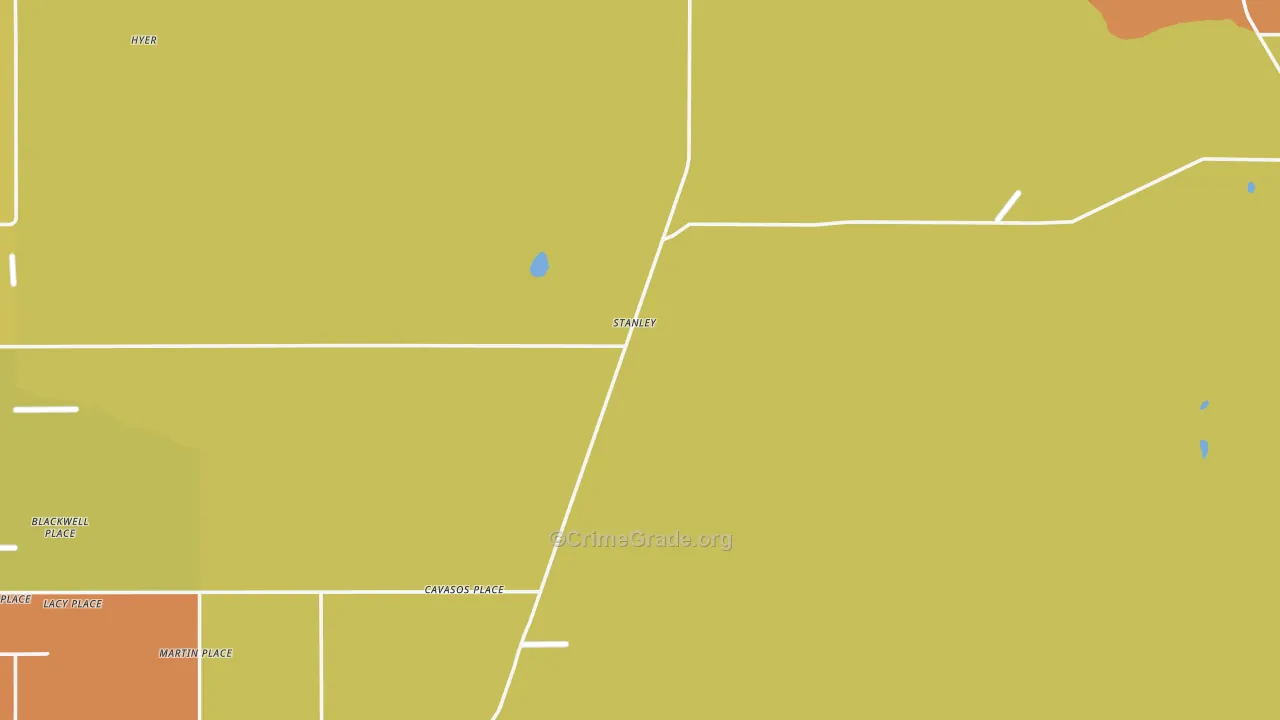 Stanley, NM Map of Vehicle Theft Rates
