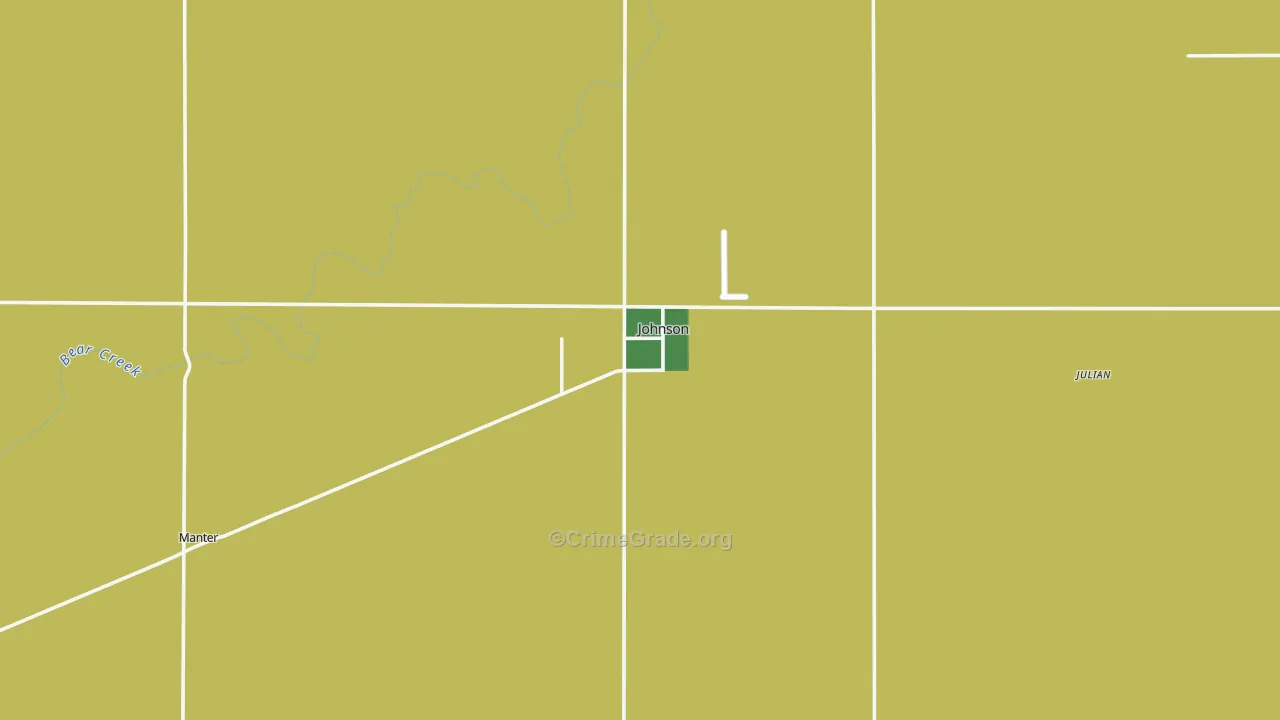Stanton County, KS Map of Vehicle Theft Rates