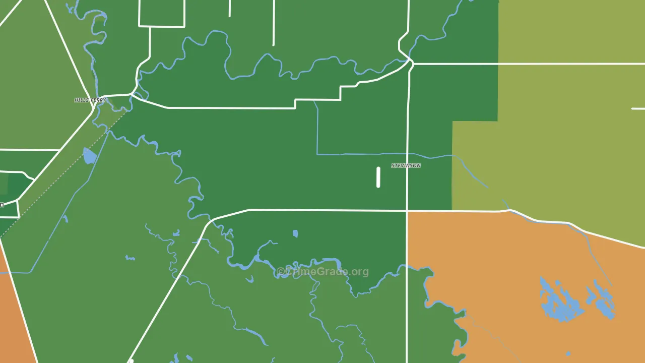 Stevinson, CA Map of Vehicle Theft Rates