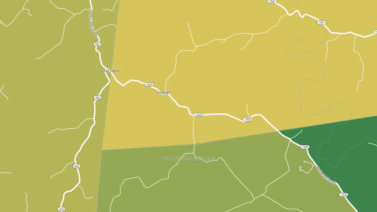 Stewart, KY Map of Vehicle Theft Rates