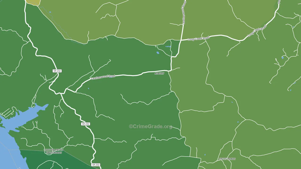 Stewart, TN Map of Vehicle Theft Rates