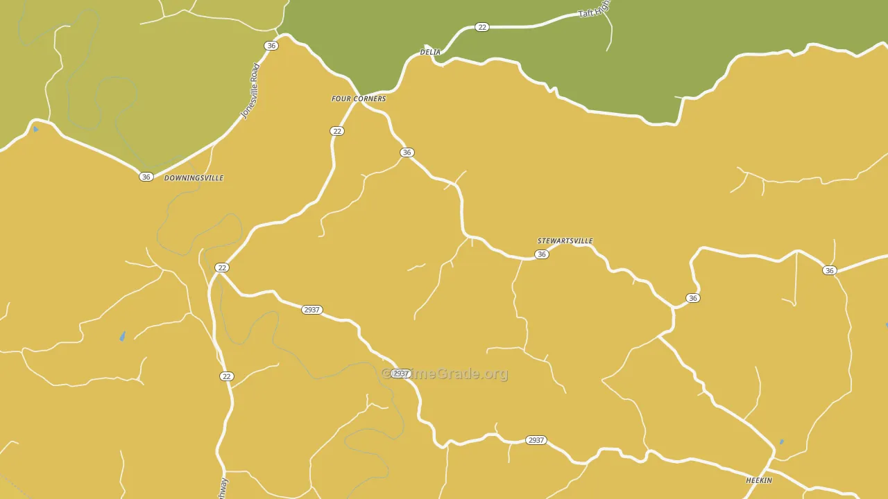 Stewartsville, KY Map of Vehicle Theft Rates
