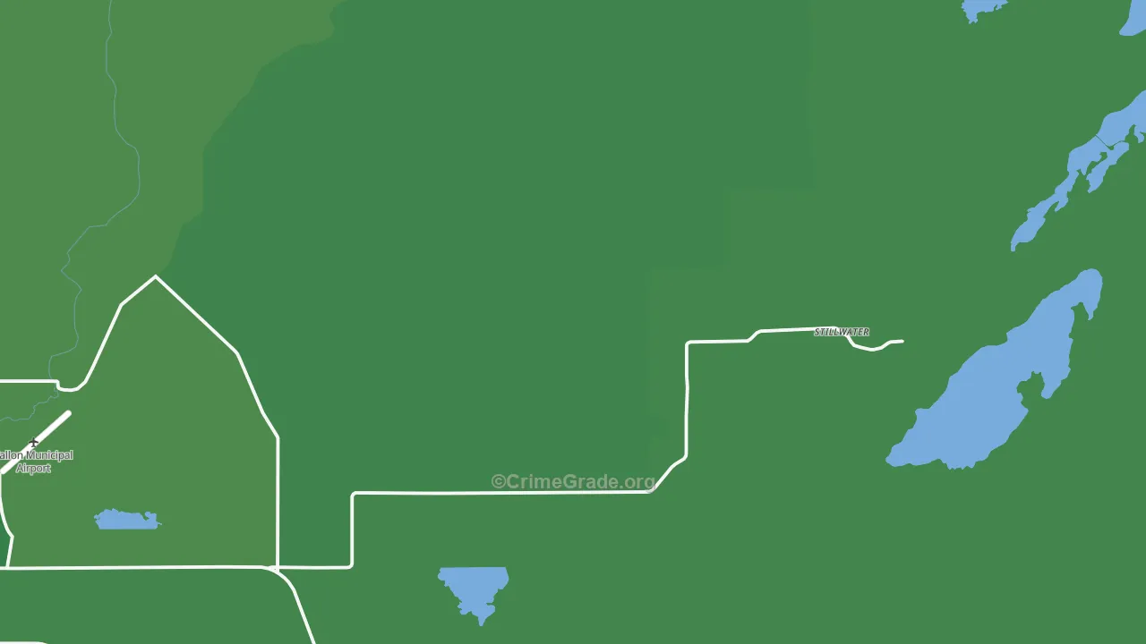 Stillwater, NV Map of Vehicle Theft Rates