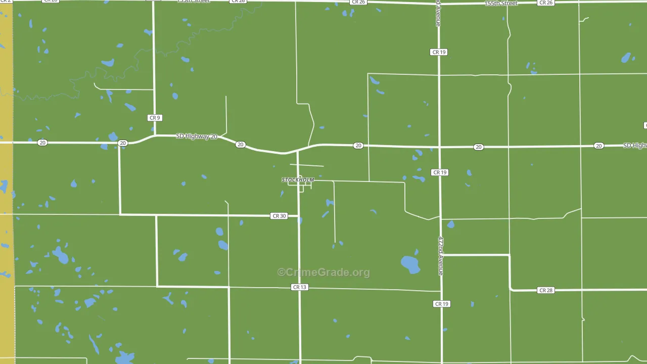 Stockholm, SD Map of Vehicle Theft Rates