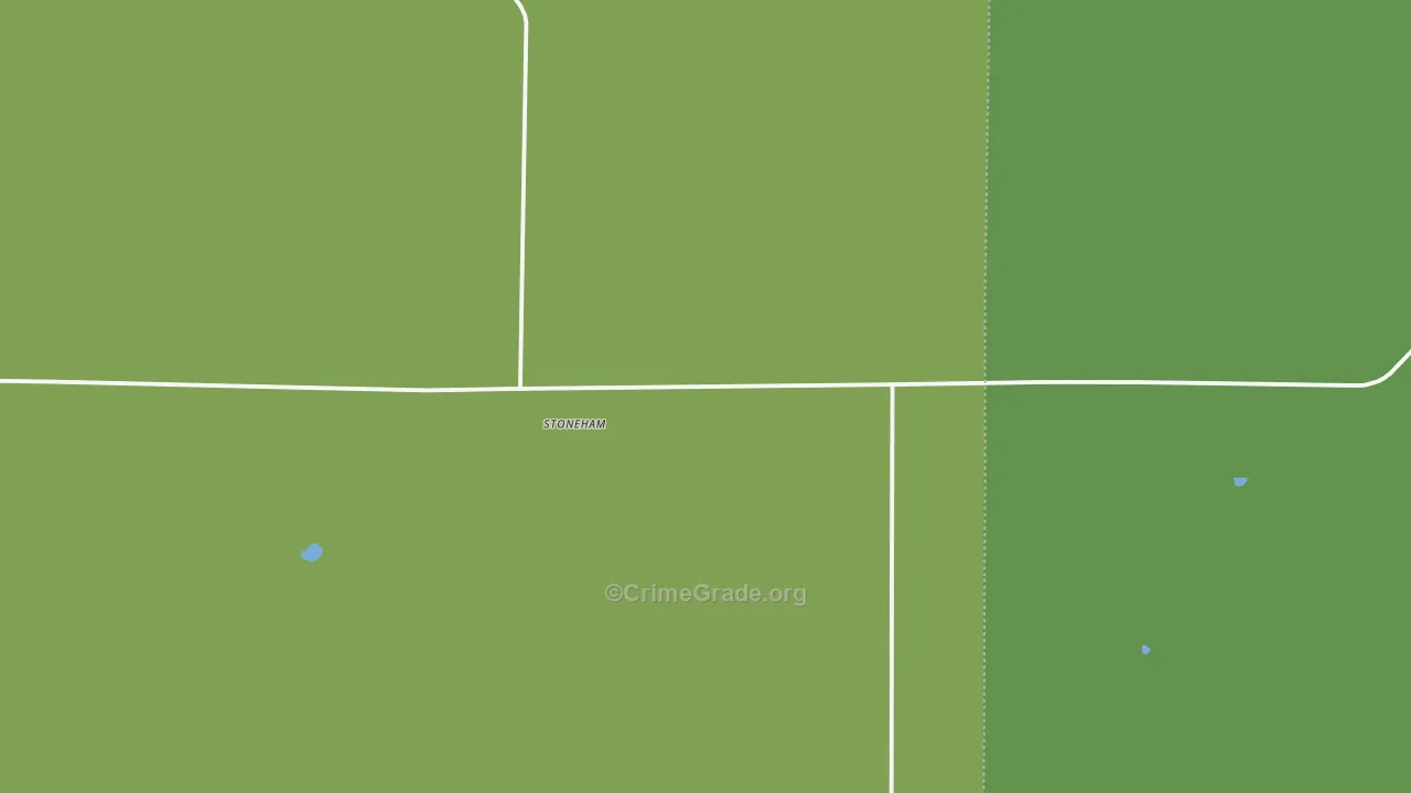 Stoneham, CO Map of Vehicle Theft Rates