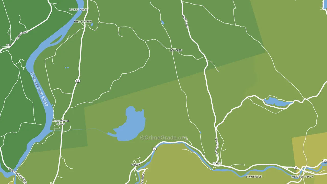 Stoneville, MA Map of Vehicle Theft Rates