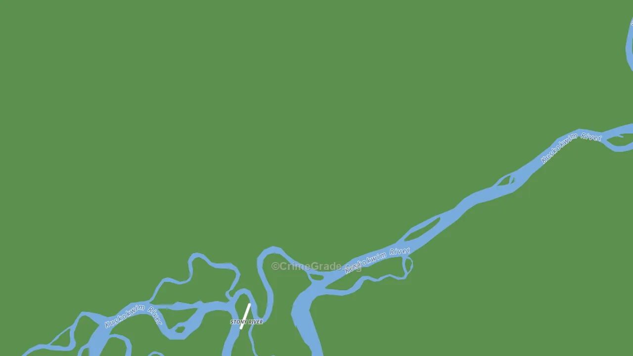 Stony River, AK Map of Vehicle Theft Rates
